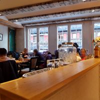 Upstairs dining (almost all the seats) at Petit Royal in Zermatt