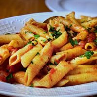 Ziti marinara at Art Corner Cafe in Vienna
