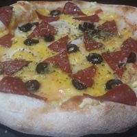 Pizza Salami at La Vaca en el Tejado in Alcala De Henares