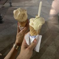 Avellana y pistacho.   at Gelateria Peter Pan in Cagliari