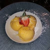 Mango sorbet at Siar Restaurant at The Ellison in Castlebar