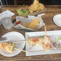 Vegan elotes corn! & guac   at Senoritas Cantina in Chicago