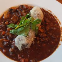 Mushroom bourginon  at Harbourside Grill in Dunedin