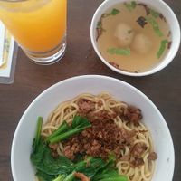 Noodle with mushroom and minced meat at Hui Yuan in Malacca