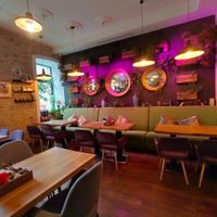 The inside at Ananda Cafe in St Petersburg