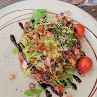 Corn fritters at Hidden in Kelmscott