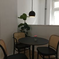 Seating at Teikei Café in Hamburg