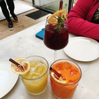 2 juices and a mocktail at HUMM Restaurant in Antwerpen