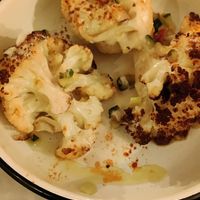 Roasted cauliflower at HUMM Restaurant in Antwerpen