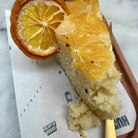 Orange cake  at HUMM Restaurant in Antwerpen
