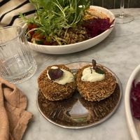 The mushroom croquetts  at HUMM Restaurant in Antwerpen