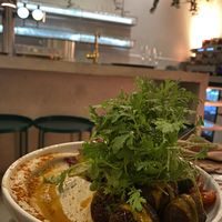 The falafel plate  at HUMM Restaurant in Antwerpen