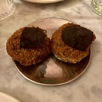 Mushroom croquette  at HUMM Restaurant in Antwerpen