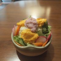 Very cute salad at Kitchen J Lotus in Uji