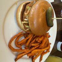 Vegan chicken sandwich   at Busboys and Poets - Langston Lofts in Washington