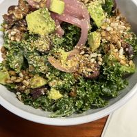 Kale saladd  at Manna Kitchen in Lisle