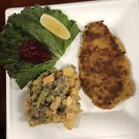 Schnitzel at Manna Kitchen in Lisle