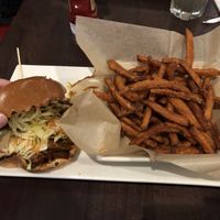 vegan bbq “beef” sandwich at Busboys and Poets - Mount Vernon Triangle in Washington