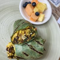   Vegan “egg” wrap  at Busboys and Poets - Mount Vernon Triangle in Washington