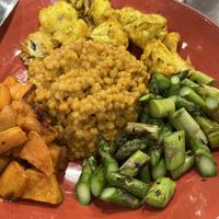 Red curry couscous bowl - each vegetable was perfectly tender and well seasoned  at Busboys and Poets - Mount Vernon Triangle in Washington