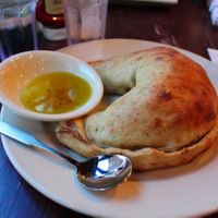 Vegan Calzone! at Busboys and Poets - Mount Vernon Triangle in Washington
