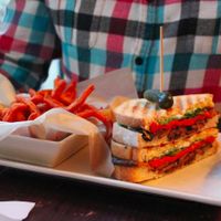 Tempeh Panini at Busboys and Poets - Mount Vernon Triangle in Washington