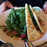 Mock tuna sandwich, tofu scramble and field greens salad at Busboys and Poets - Mount Vernon Triangle in Washington