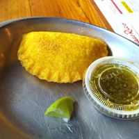 Vegan empanada at Super Rico in Orlando