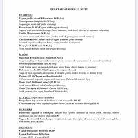 Current menu at The Tavern on the Bay in Red Wharf Bay