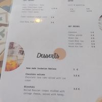 Menu at A La Bilal in Aljezur