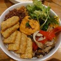 Tempeh bowl at Uncle Q in Taipei