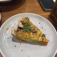 Tofu vegetable quiche ($210)  at Uncle Q in Taipei