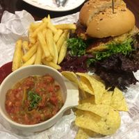 American BBQ Burger at Uncle Q in Taipei