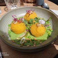 Arancini avec asperges  at the friendly kitchen in Paris