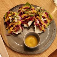 Tempeh lettuce wraps at the friendly kitchen in Paris