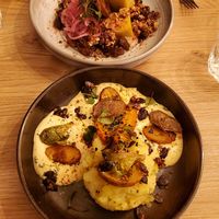 Two dishes at the friendly kitchen in Paris
