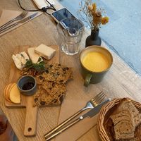 Vegan cheese plate. Absolutely recommend it!  at the friendly kitchen in Paris