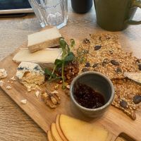 Original French fig jam, combines so well with the vegan cheese!  at the friendly kitchen in Paris