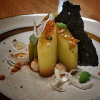 Leek  at the friendly kitchen in Paris