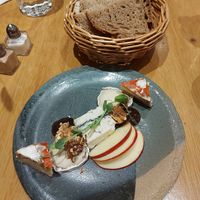 Cheese plate at the friendly kitchen in Paris