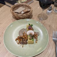 Polenta grillée à la levure maltée & champignon at the friendly kitchen in Paris