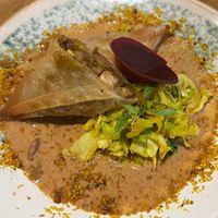 TEMPEH SAMOSA WITH SATAY SPICES at the friendly kitchen in Paris