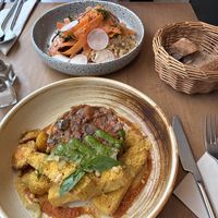 Mains  at the friendly kitchen in Paris