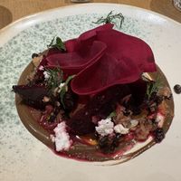 Confit beetroot   at the friendly kitchen in Paris