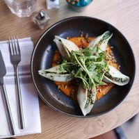 Conchiglie ricotta épinards at the friendly kitchen in Paris