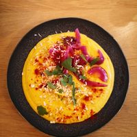 Hummus coco at the friendly kitchen in Paris