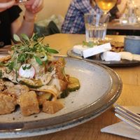 Tempeh salad at the friendly kitchen in Paris