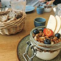 Brunch menu - allomd yogurt at the friendly kitchen in Paris