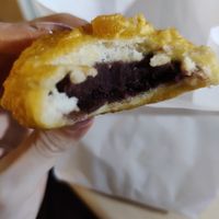 Fried manjū at Takemura in Tokyo