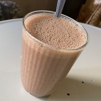 Chocolat Split (cocoa + vegan milk + banana)  at Casa Verde in Tenerife